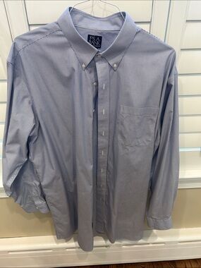 Jos. A. Bank Men's Blue Button-Down Dress Shirt